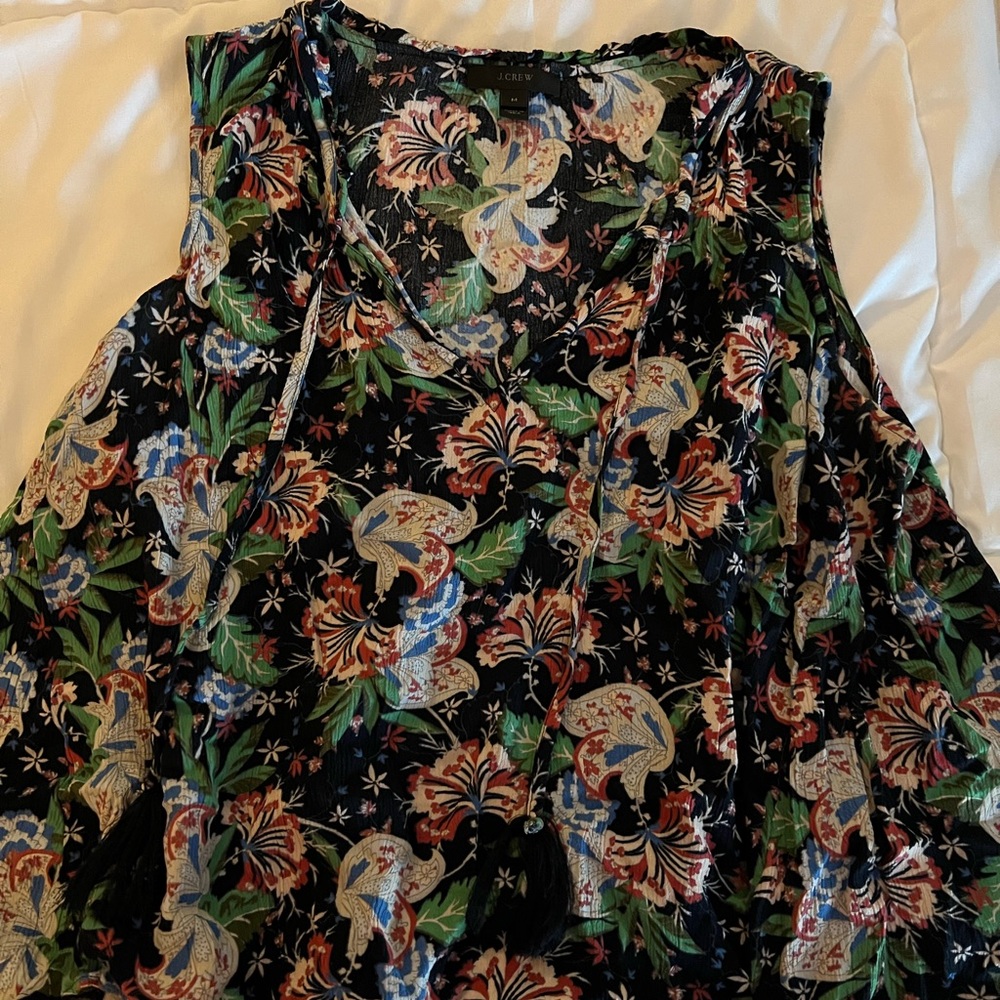 Jcrew floral tank top
